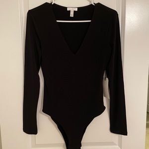 NWT Leith Black Bodysuit